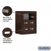 Salsbury Cell Phone Storage Locker - 3 Door High Unit (8 Inch Deep Compartments) - 6 A Doors - Bronze - Surface Mounted - Master Keyed Locks